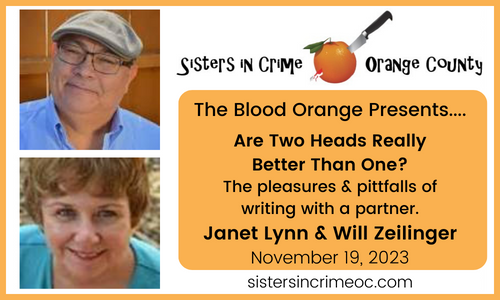 Sisters in Crime Orange County - Will Zeiling - Janet Lynn - November 2023